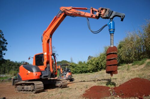 excavator auger drive