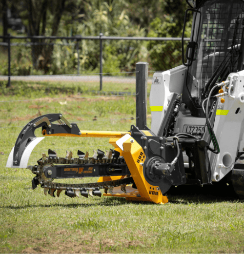 trencher on skid steer