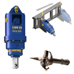 Skid Steer Stump Auger Planer Package - Standard & High Flow Models