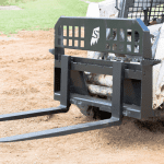 skid steer pallet forks on skid steer
