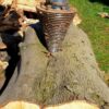 log splitter cone splitting logs