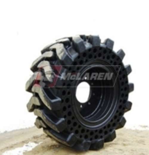 thumbnail image 2 of Maximizer GT Solid Cushion Flat Proof Tires With Rims | Set Of 4 For Bobcat Skid Steer | 12x16.5 2 of 6