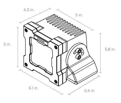 Raycore X10 Dimensions