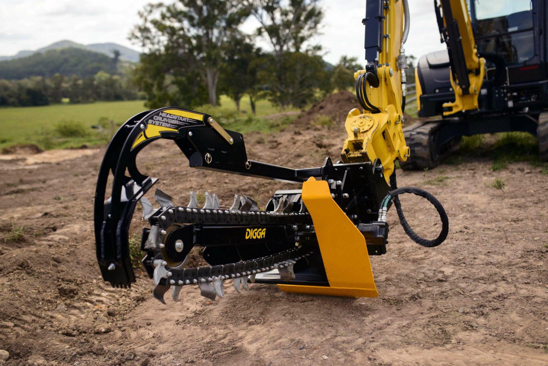 digga excavator trencher