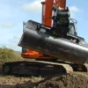 excavator tilt bucket on machine