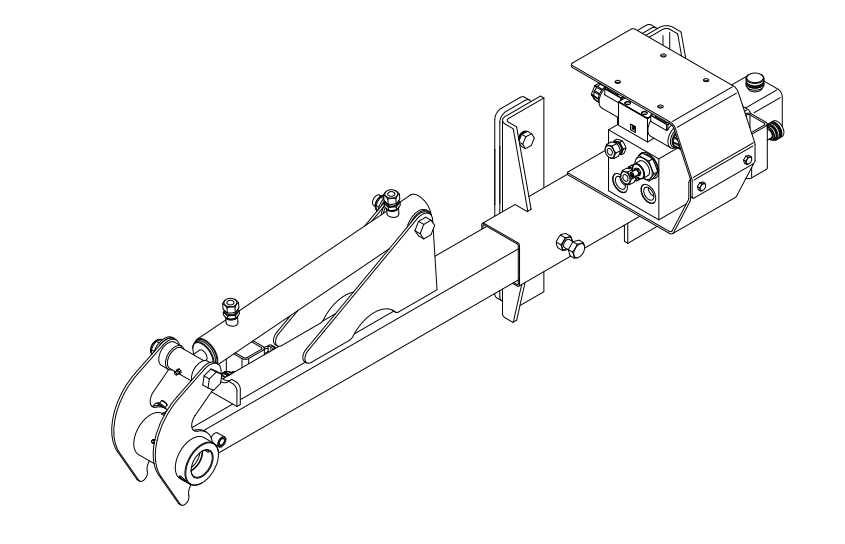 skid steer hedge trimmer mount