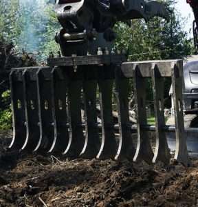 Mini Excavator Rake - Digga USA - Machines from 3-10 tons!