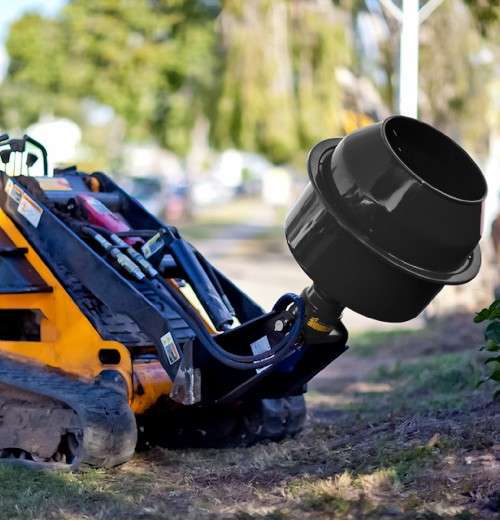 auger mixing bowl on mini skid steer