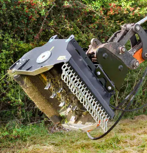 cangini flail mower for excavators