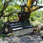 Excavator Flail Mower on Wacker Neuson Excavator