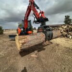 excavator grapple on Kubota U55
