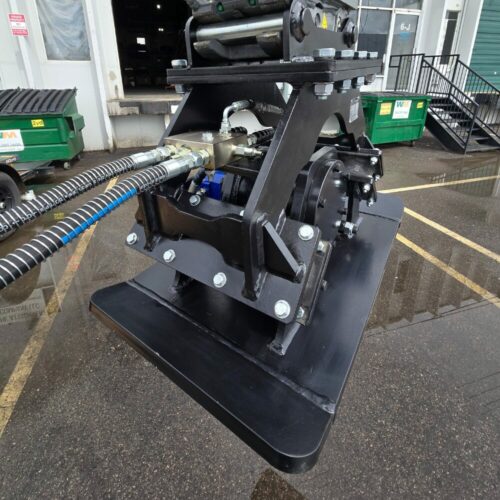 Excavator Compactor Plate on Takeuchi TB260 Excavator