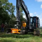 Koala Tree Shear Attachment on excavator