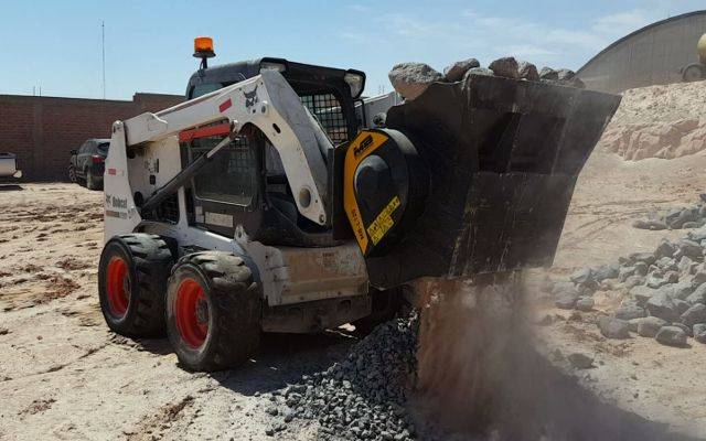 Skid Steer Concrete Crusher Bucket - Capacities up to 110 gallons!