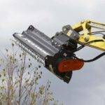 cangini flail mower on excavator
