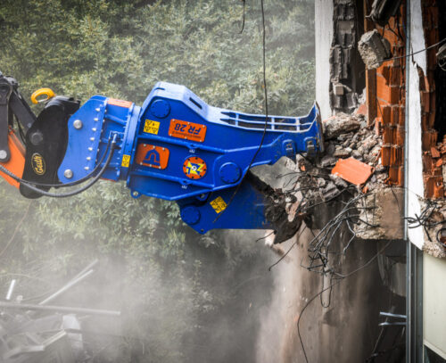 excavator pulverizer fr series trevi benne