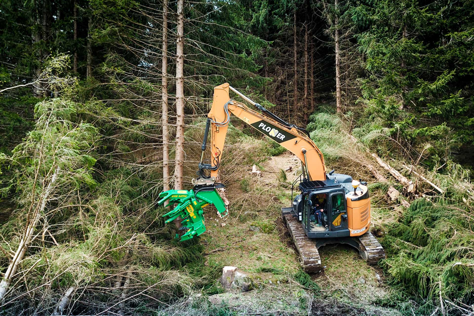 Excavator Tree Shear - Large Excavators from 12 to 30 tons!