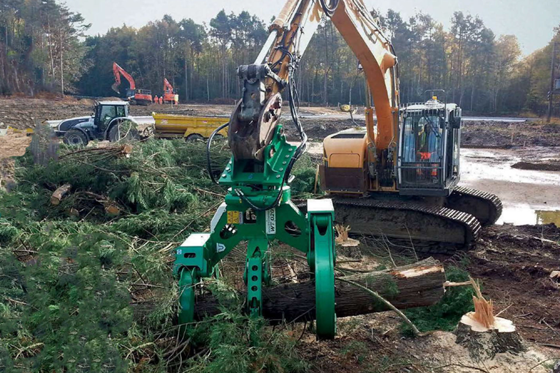 Excavator Tree Shear - Large Excavators from 12 to 30 tons!